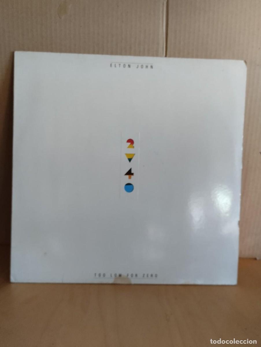 Discos de vinilo: ELTON JOHN ---- TOO LOW FOR ZERO - Foto 1