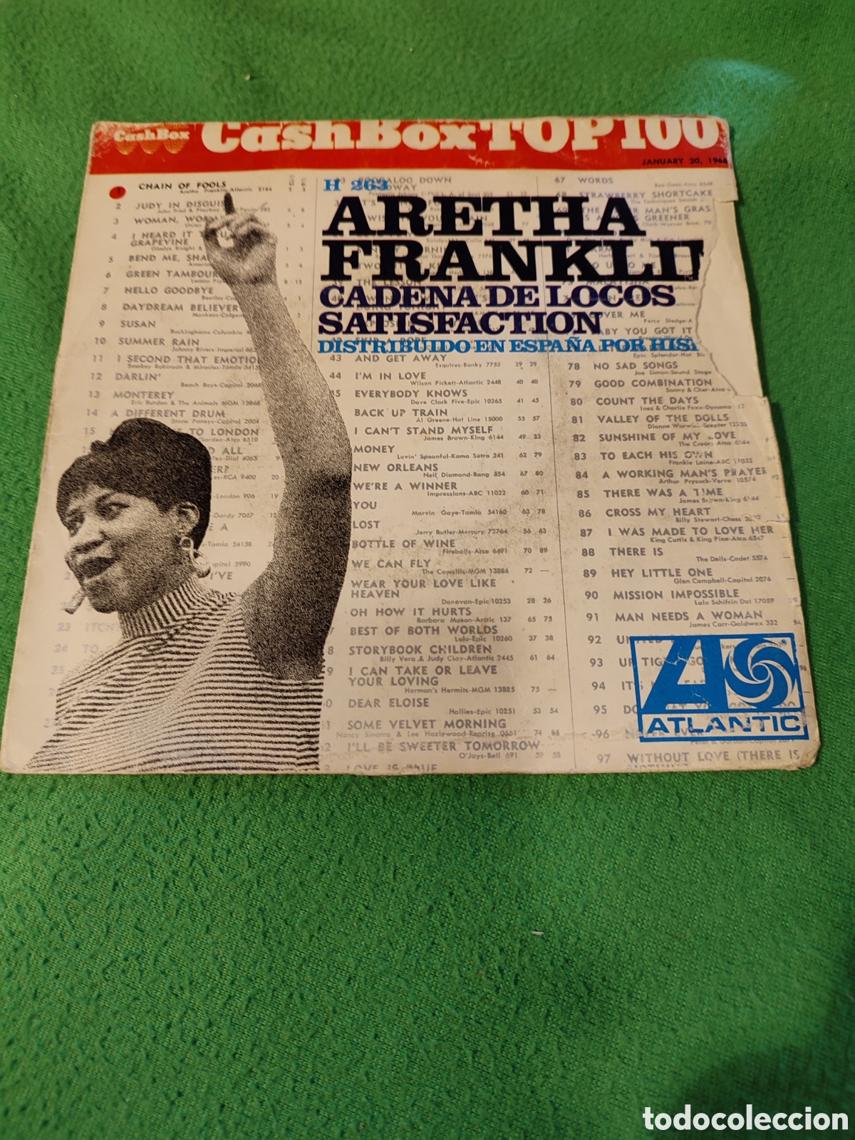 Discos de vinilo: Aretha Franklin - Cadena de locos - Foto 1