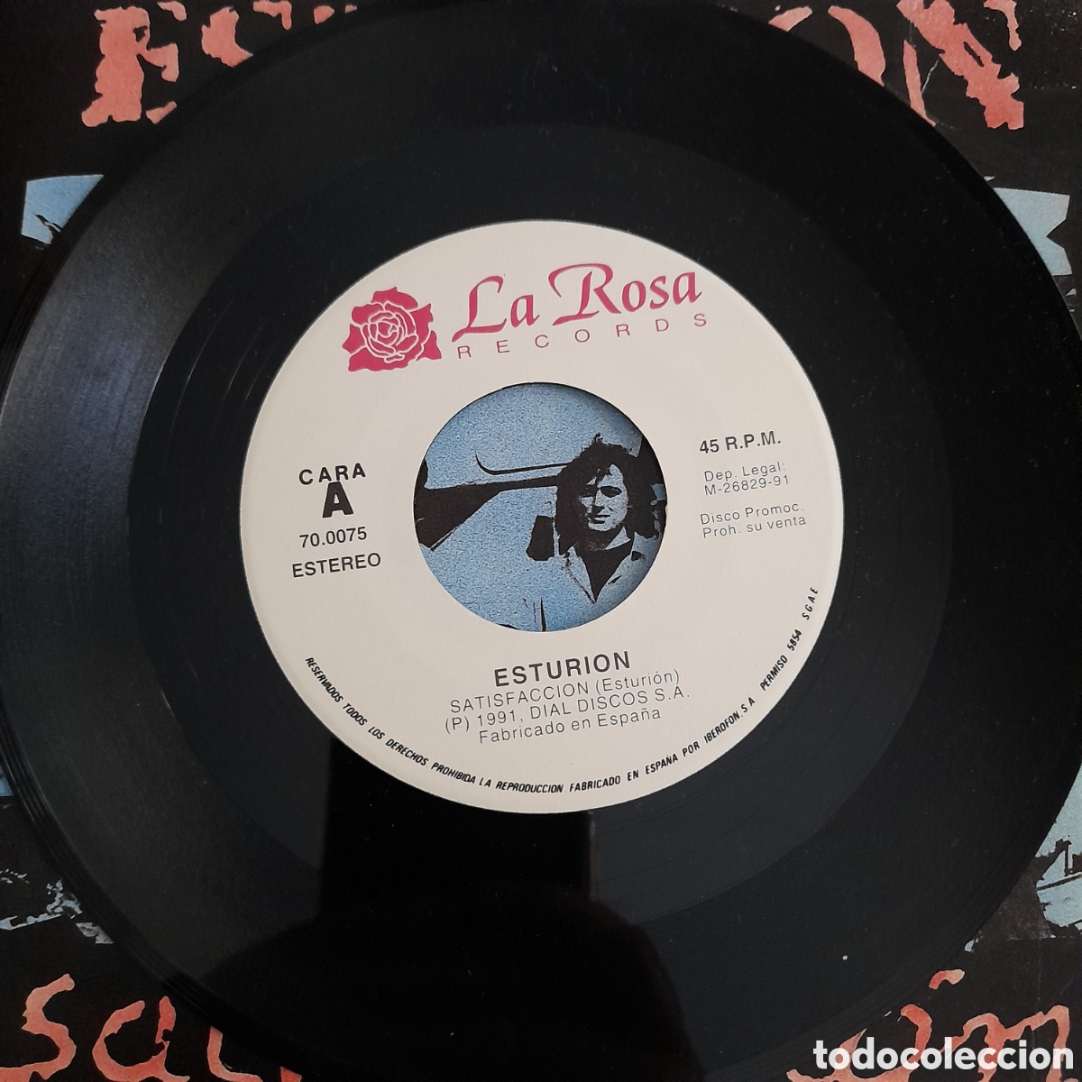Discos de vinilo: Esturi&oacute;n &ndash; Satisfacci&oacute;n. Vinilo, 7&rdquo;, Single, Promo - Foto 3
