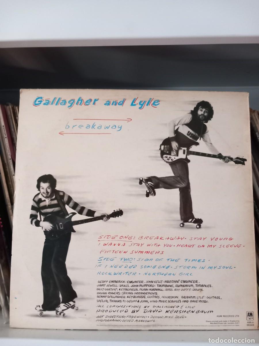 Discos de vinilo: Gallagher And Lyle &lrm;&ndash; Breakaway - lp uk - Foto 2