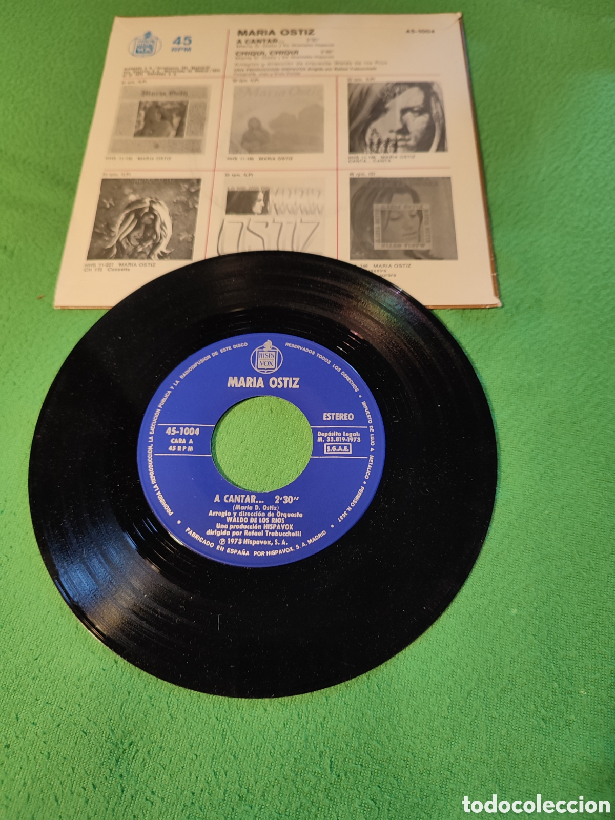 Discos de vinilo: Mar&iacute;a Ostiz - A cantar .... - Foto 2