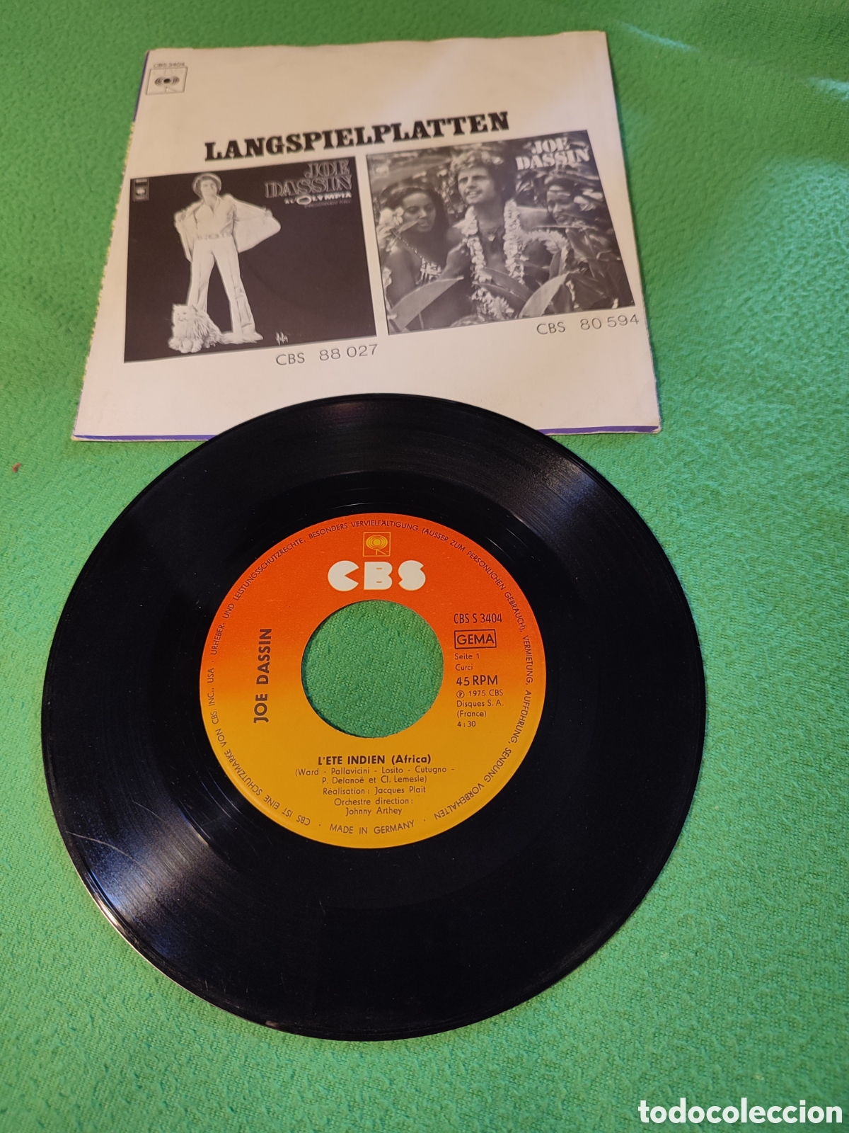 Discos de vinilo: Joe Dassin - Lete indien - Foto 2