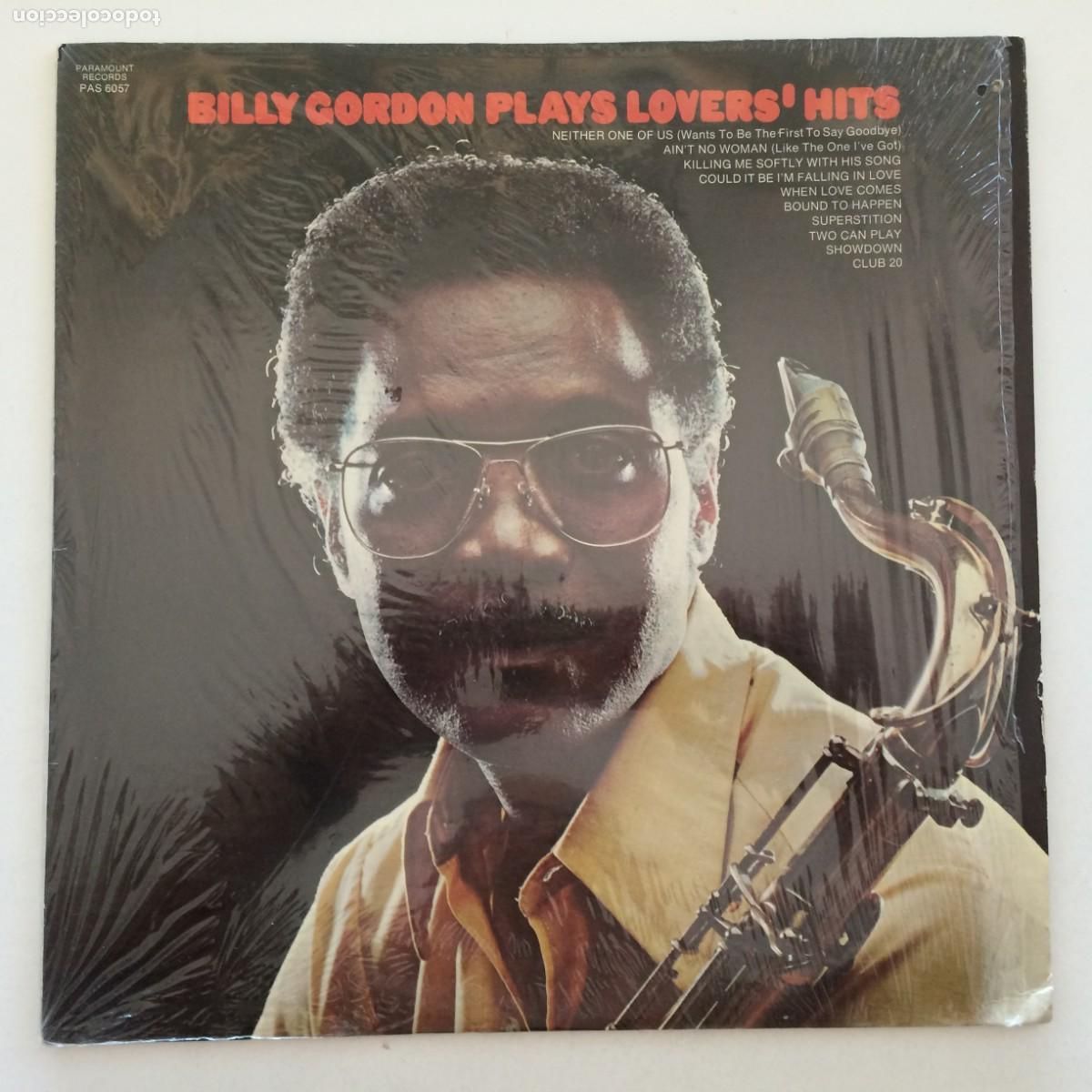 Disques de vinyle: Billy Gordon &ndash; Billy Gordon Plays Lovers' Hits , USA 1973 Paramount Records