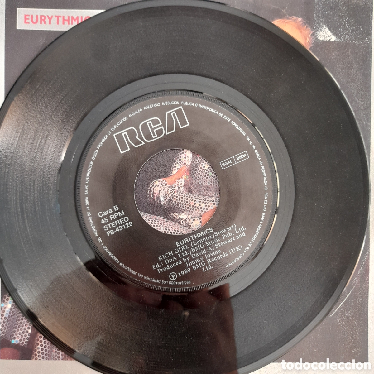 Discos de vinilo: Eurythmics &ndash; Dont Ask Me Why. 1989, Espa&ntilde;a. Vinilo, 7&rdquo;, Single - Foto 4