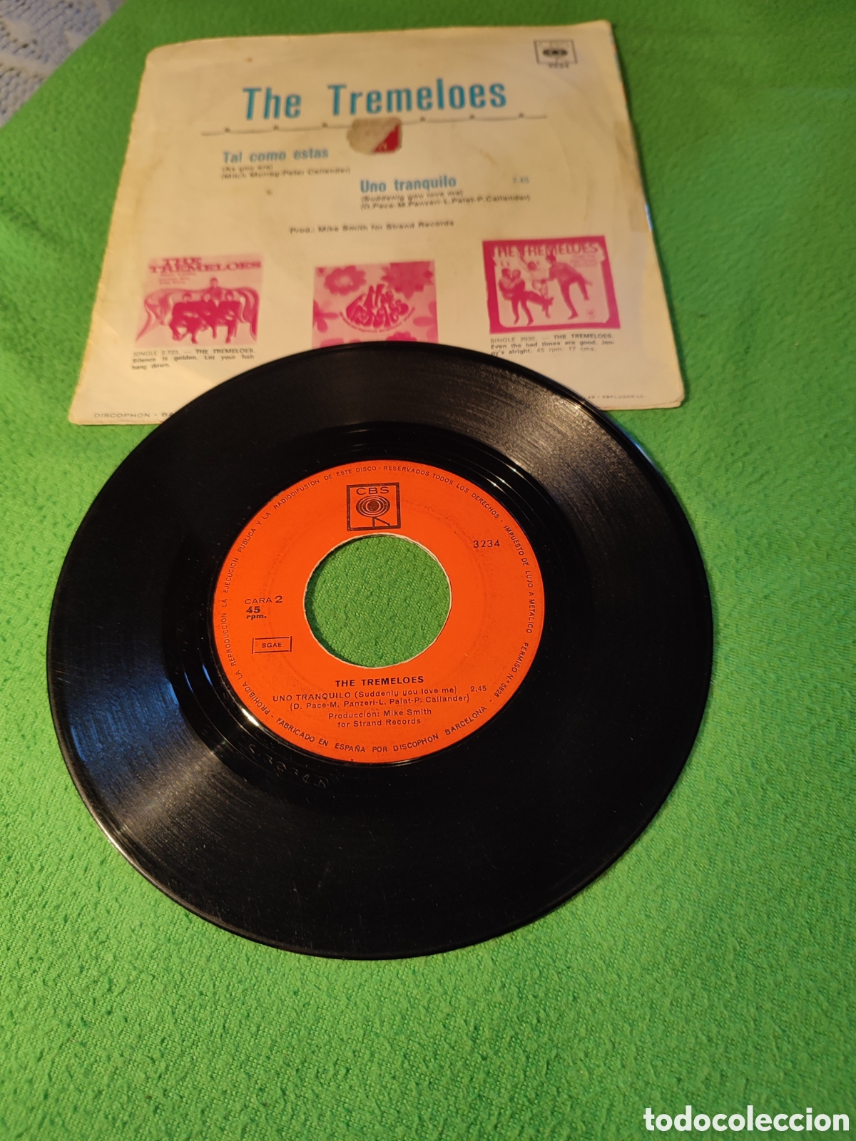 Discos de vinilo: The Tremeloes - Uno tranquilo - Foto 2