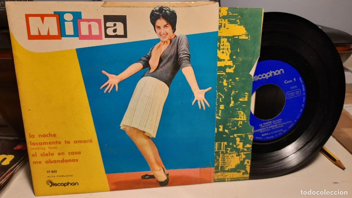 Discos de vinilo: EP MINA : LA NOCHE + 3 - Foto 1