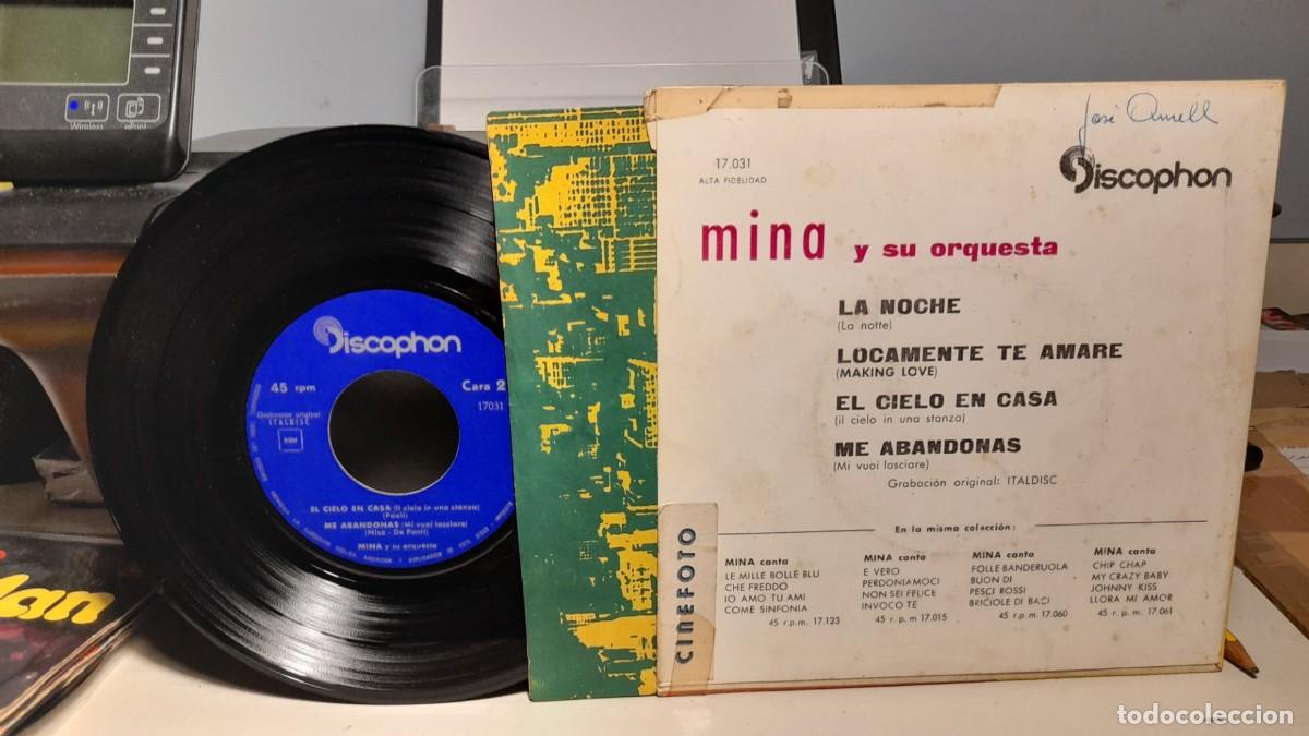 Discos de vinilo: EP MINA : LA NOCHE + 3 - Foto 2