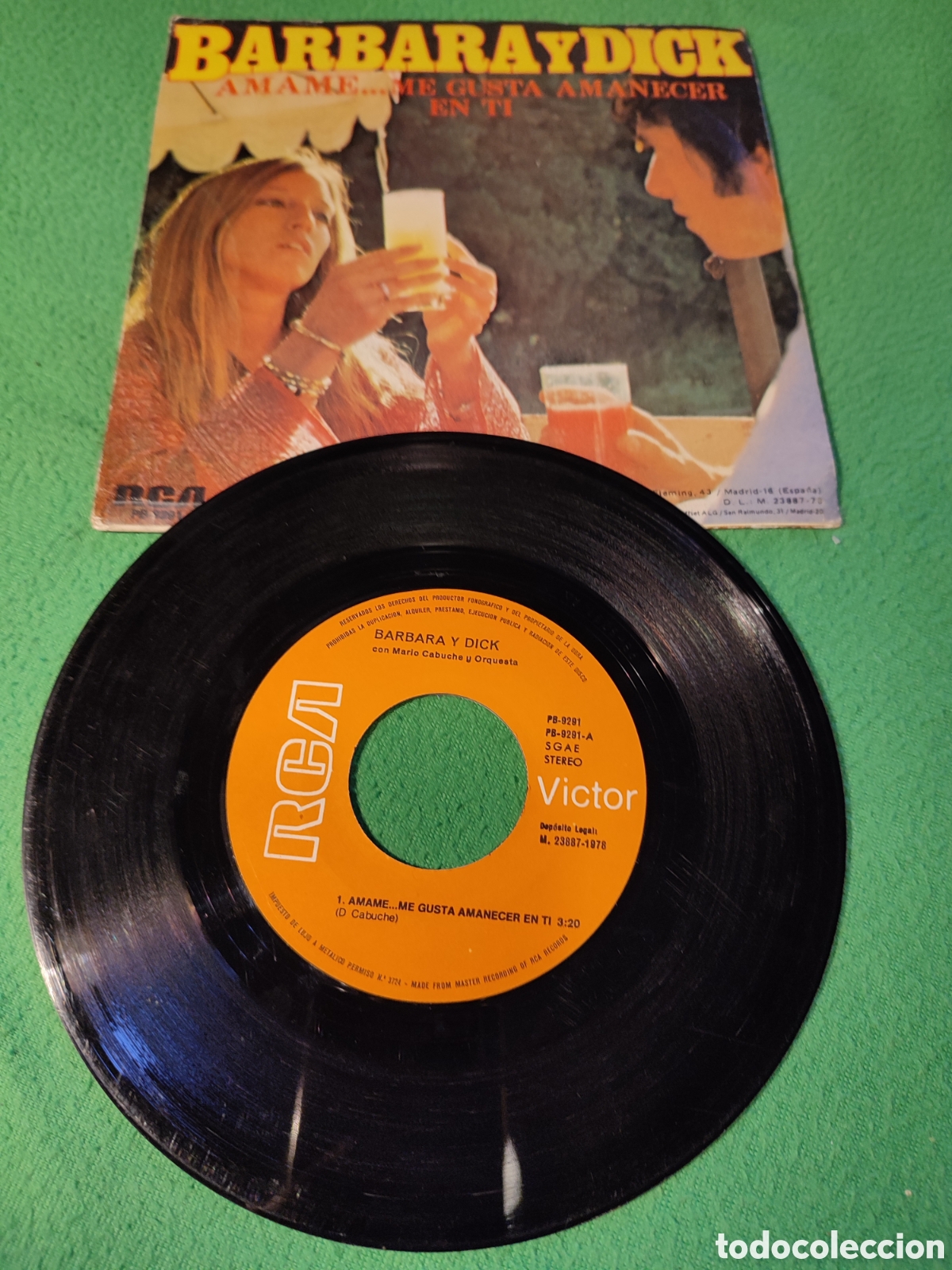 Discos de vinilo: Barbara y Dick - Amame...me gusta amanecer.. - Foto 2