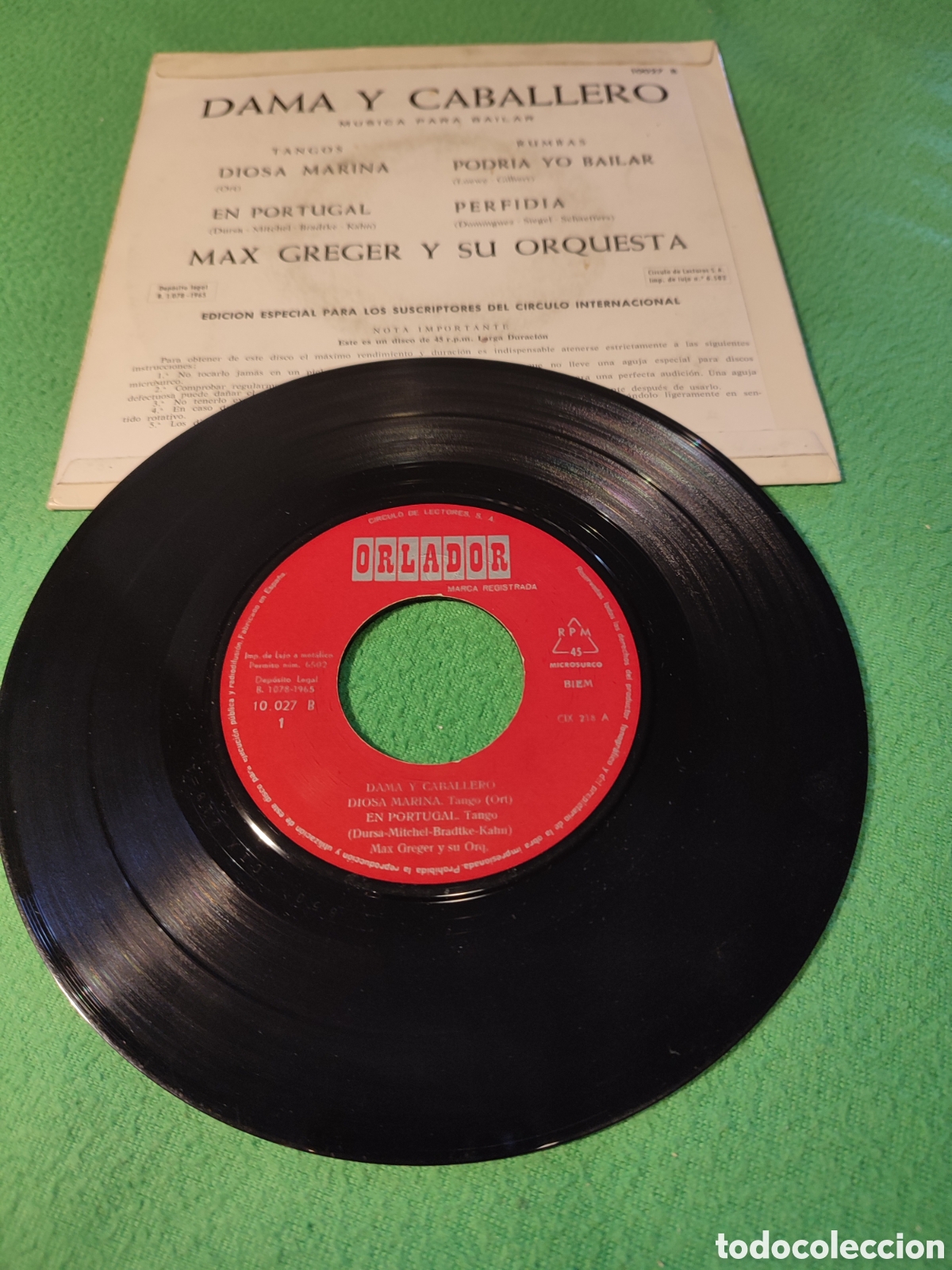Discos de vinilo: Max Greger y su Orquesta - Perfidia+ 3 - Foto 2