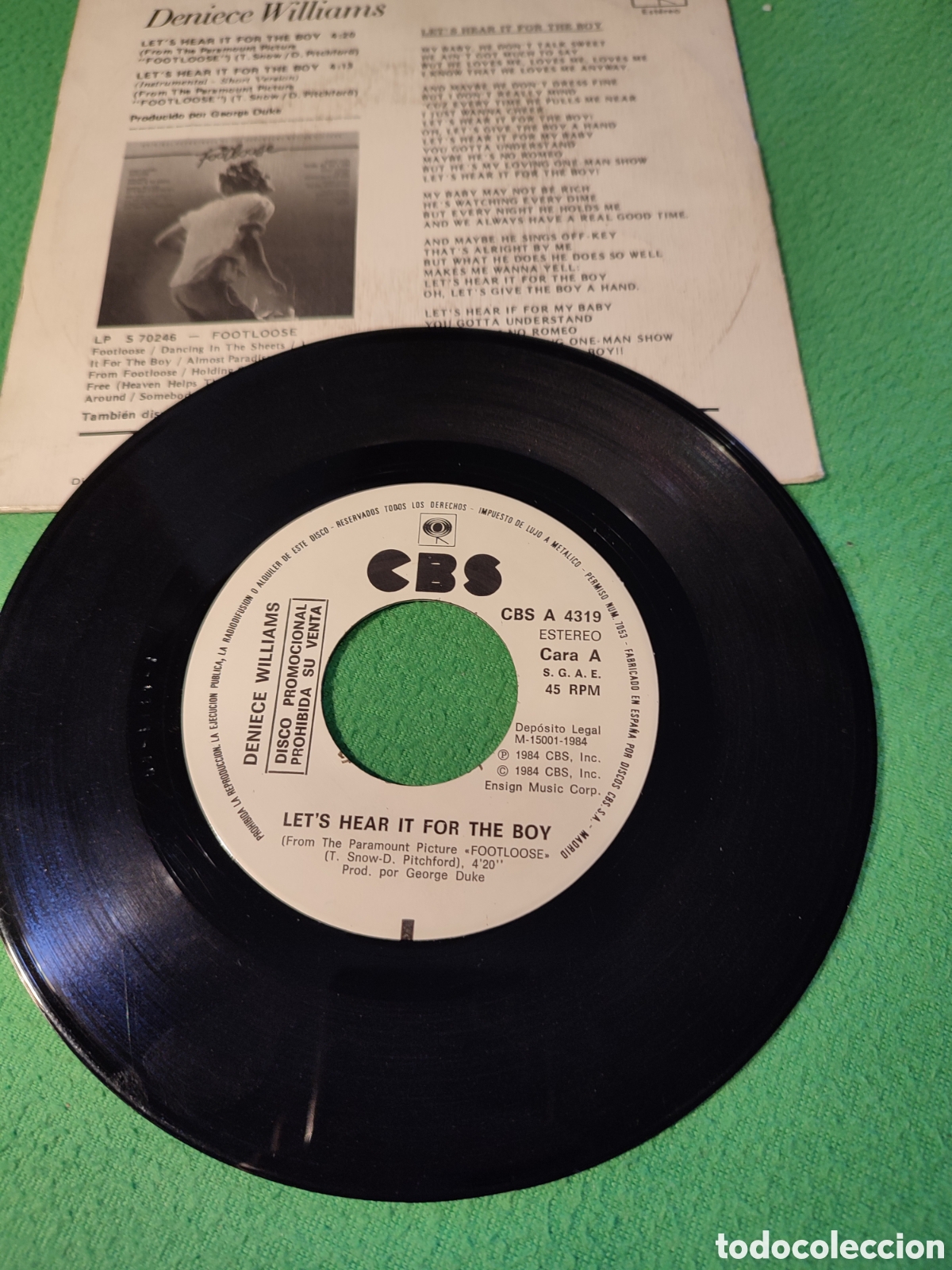 Discos de vinilo: Denice Williams - Let s Hear It for the boy - Foto 2