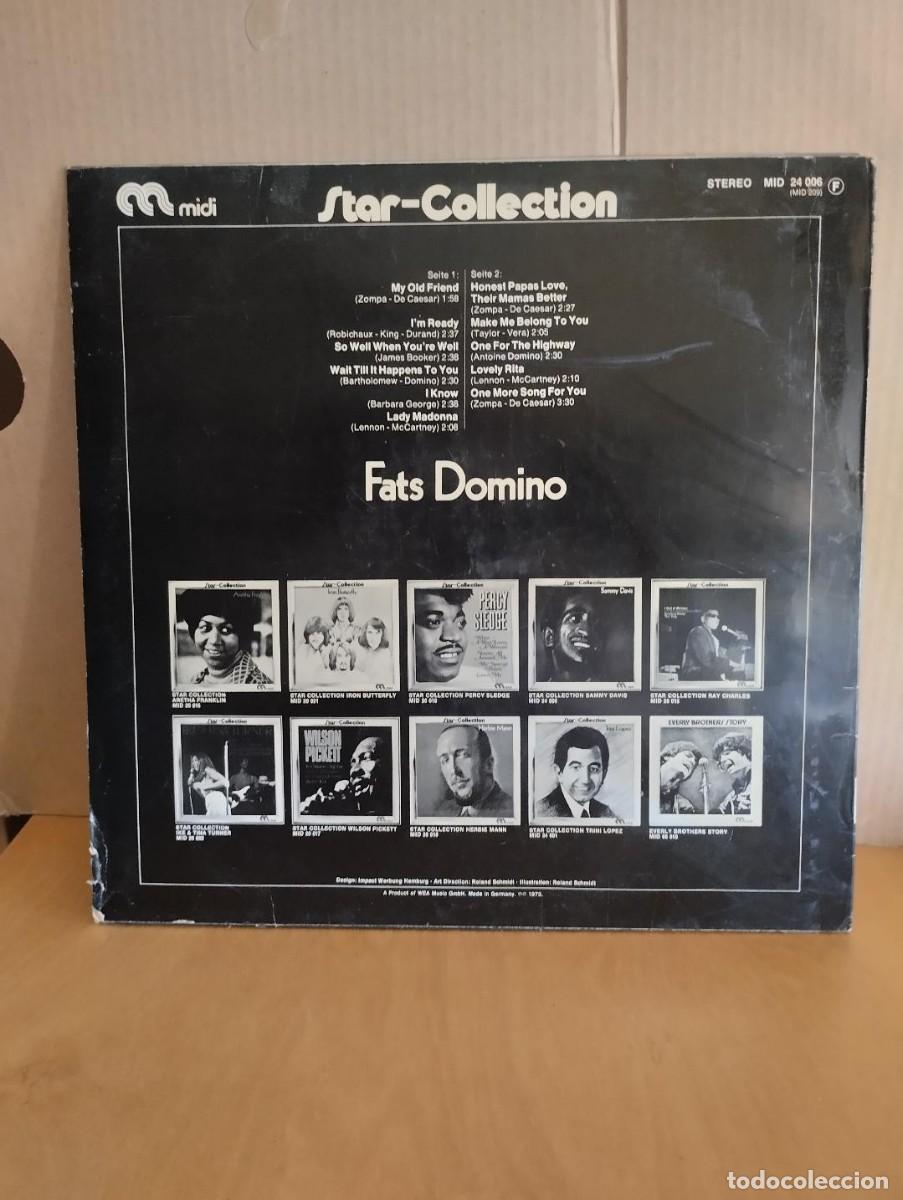 Discos de vinilo: FATS DOMINO ---- STAR- COLLECTION - Foto 2