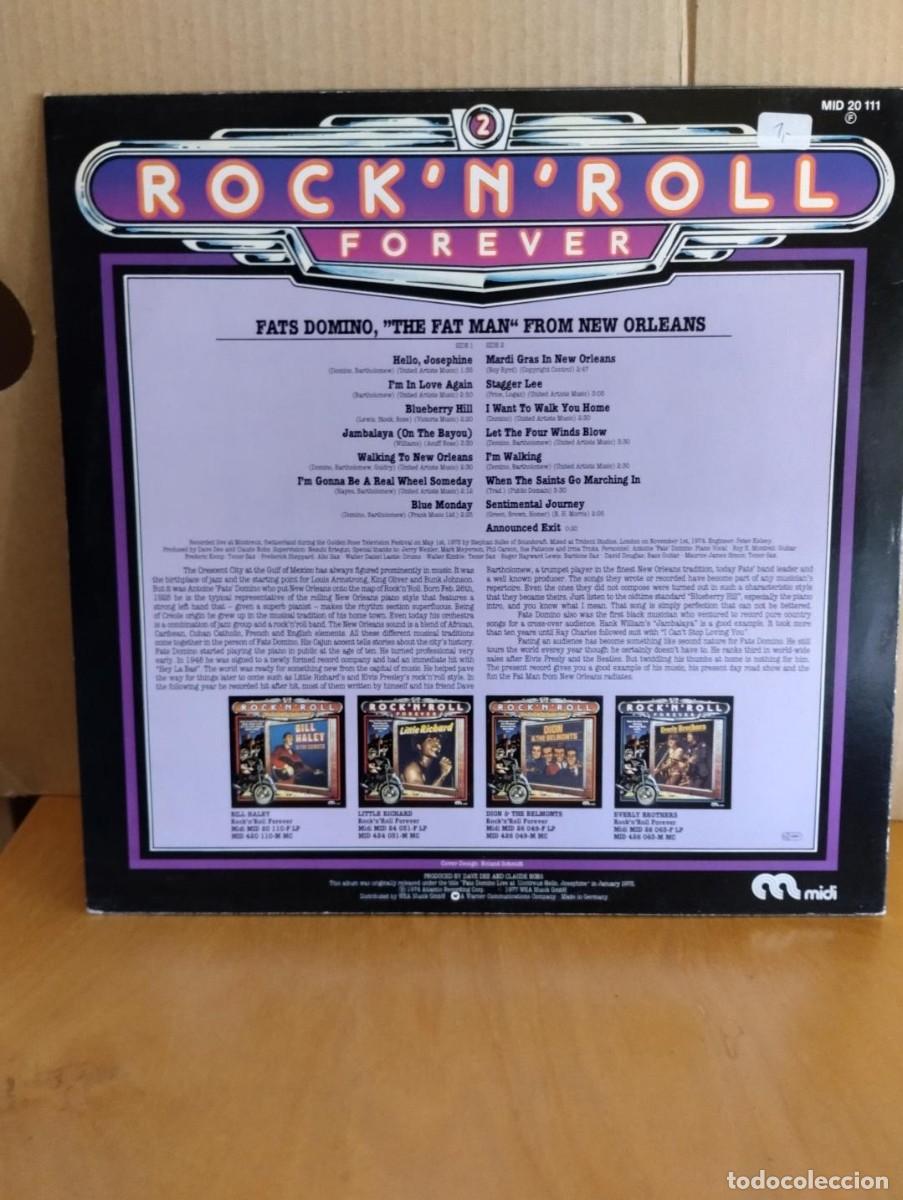 Discos de vinilo: FATS DOMINO ---- ROCK &acute;N&acute;ROLL FOREVER - Foto 2