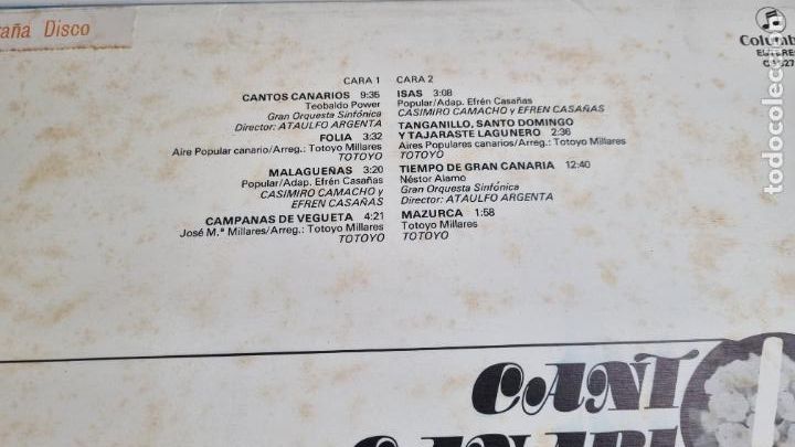 Discos de vinilo: Cantos Canarios (VINILO) - Foto 3