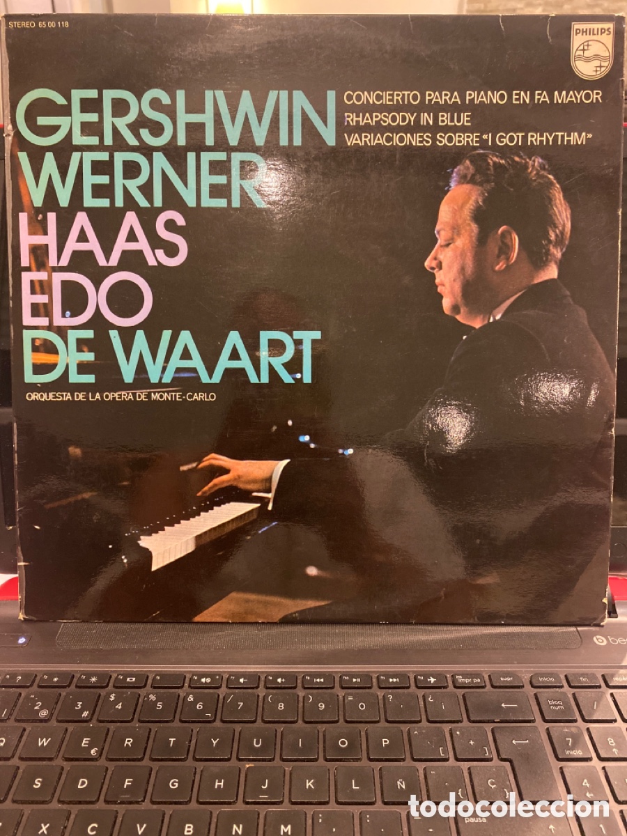 Vinyl records: GERSHWIN WERNER - HAAS EDO DE WAART - CONCIERTO PARA PIANO EN FA MAYOR RHAPSODY IN BLUE LP SPAIN 197