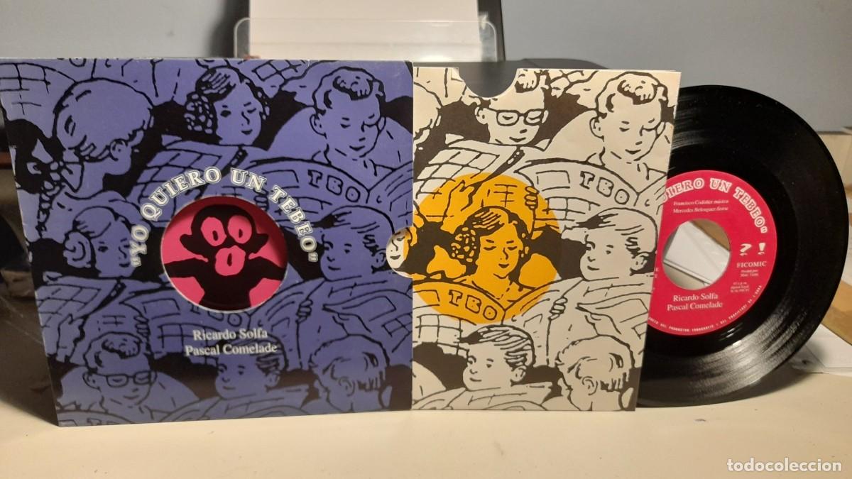 Discos de vinilo: SINGLE RICARDO SOLFA ( SISA ) & PASCAL COMELADE : YO QUIERO UN TEBEO - Foto 1