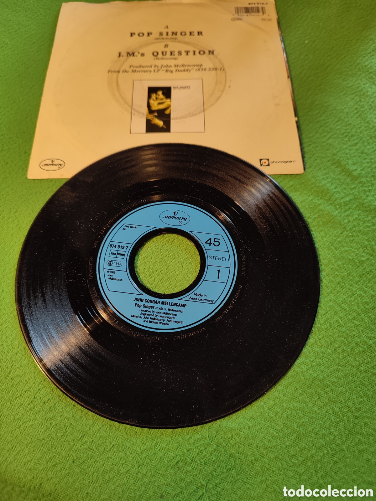 Discos de vinilo: John Cougar Mellencamp -;Pop singer - Foto 2