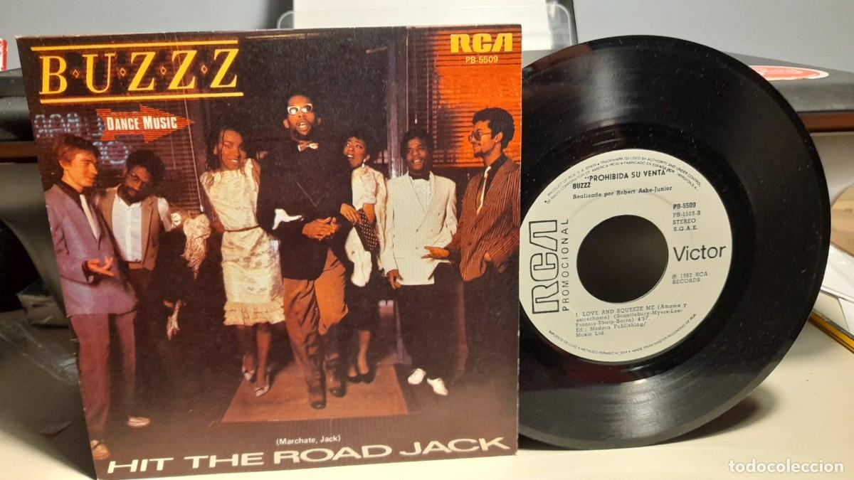 Discos de vinilo: SG BUZZ ( DANCE MUSIC ) HIT THE ROAD JACK - Foto 1
