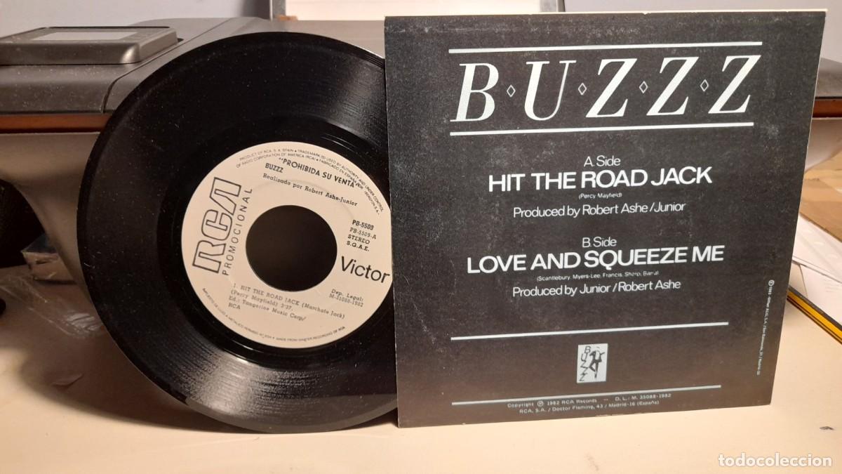 Discos de vinilo: SG BUZZ ( DANCE MUSIC ) HIT THE ROAD JACK - Foto 2