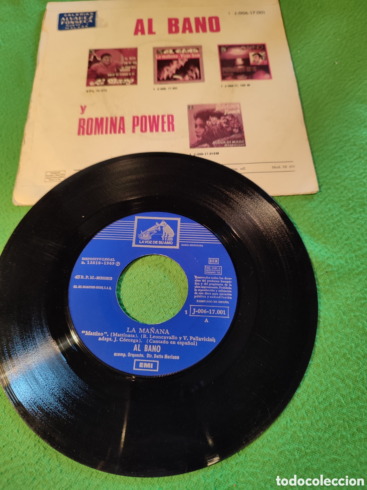 Discos de vinilo: Al Bano - La ma&ntilde;ana - Foto 2