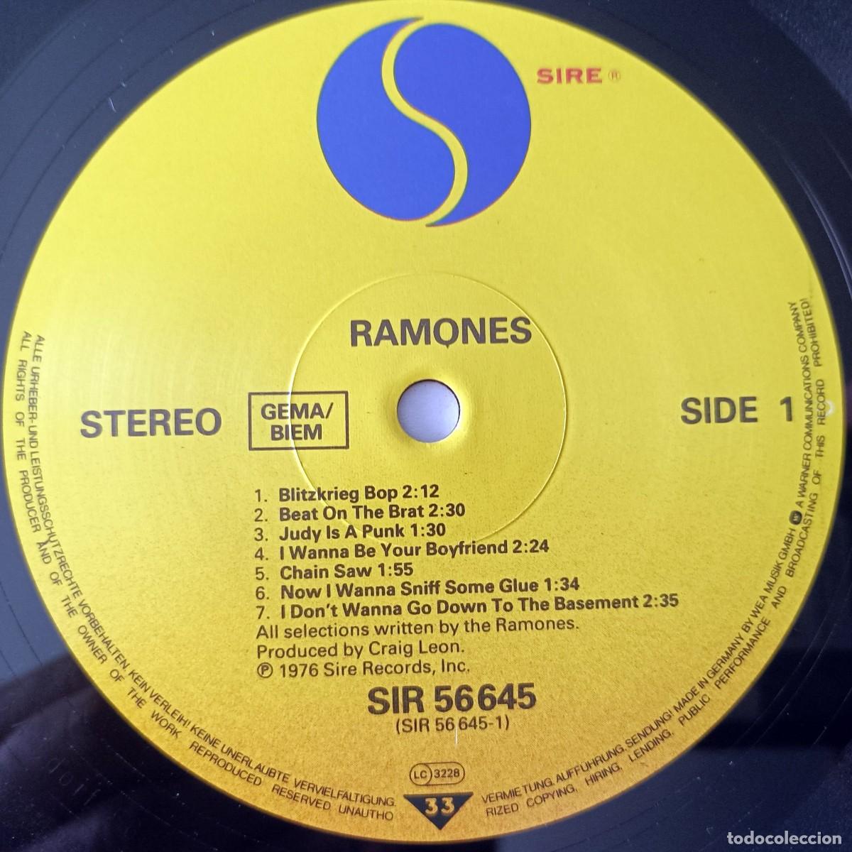 Discos de vinilo: LP RAMONES- RAMONES (1982) - Foto 4