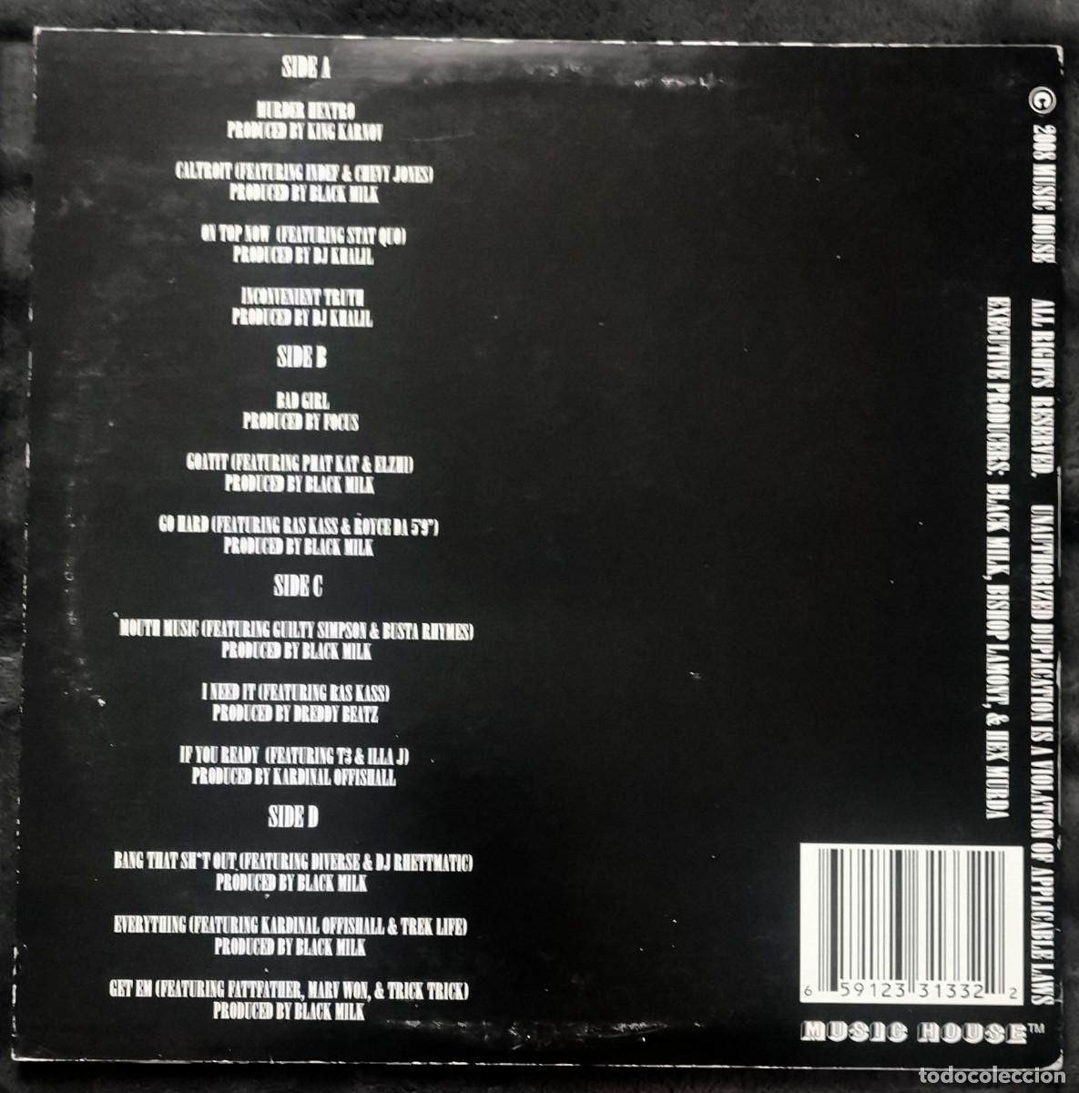 Discos de vinilo: Black Milk &lrm;&ndash; Caltroit 2LP, US 2008 - Foto 2