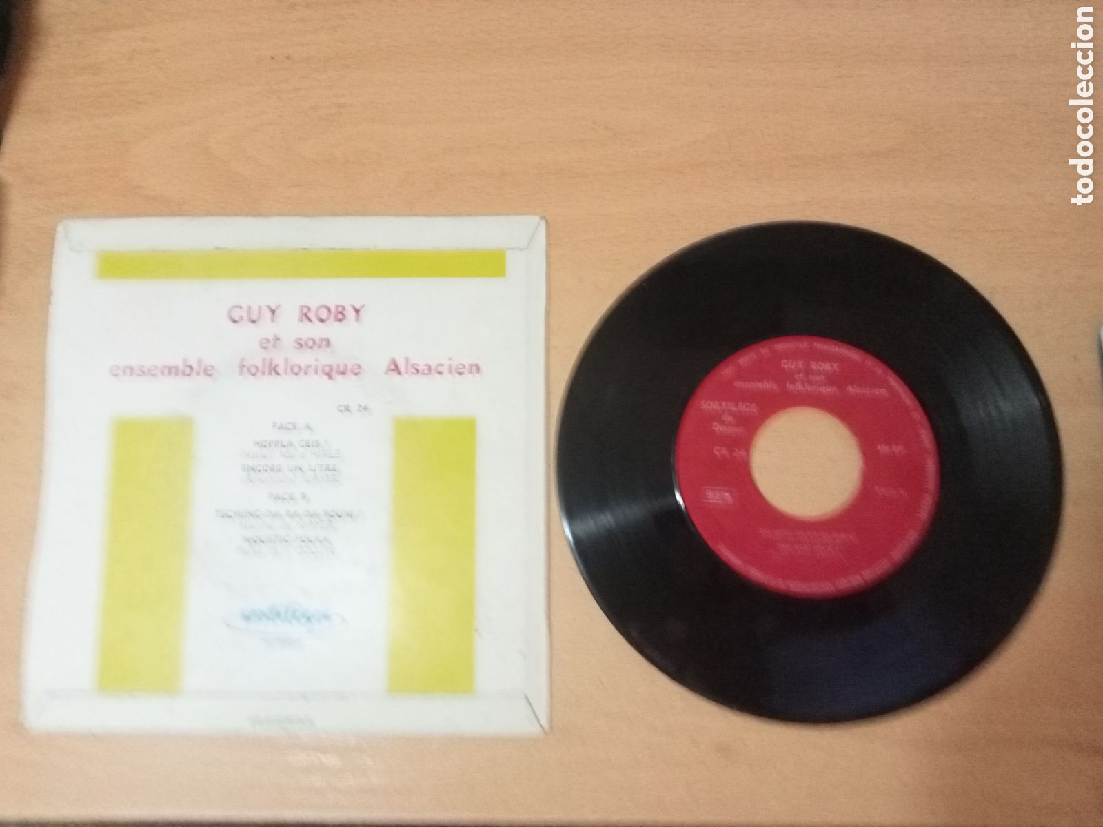 Discos de vinilo: Guy Roby Et Son Ensemble Folklorique Alsacient Single 7&rdquo; - Foto 2
