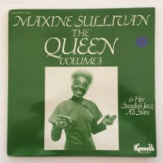 Discos de vinilo: MAXINE SULLIVAN – THE QUEEN & HER SWEDISH JAZZ ALL STARS VOLUME 3 , SWEDEN 1984 KENNETH RECORDS