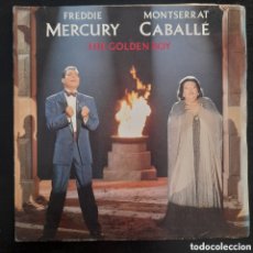 Discos de vinilo: FREDDIE MERCURY & MONTSERRAT CABALLÉ – THE GOLDEN BOY. 1988, ESPAÑA. VINILO, 7”, 45 RPM, SINGLE