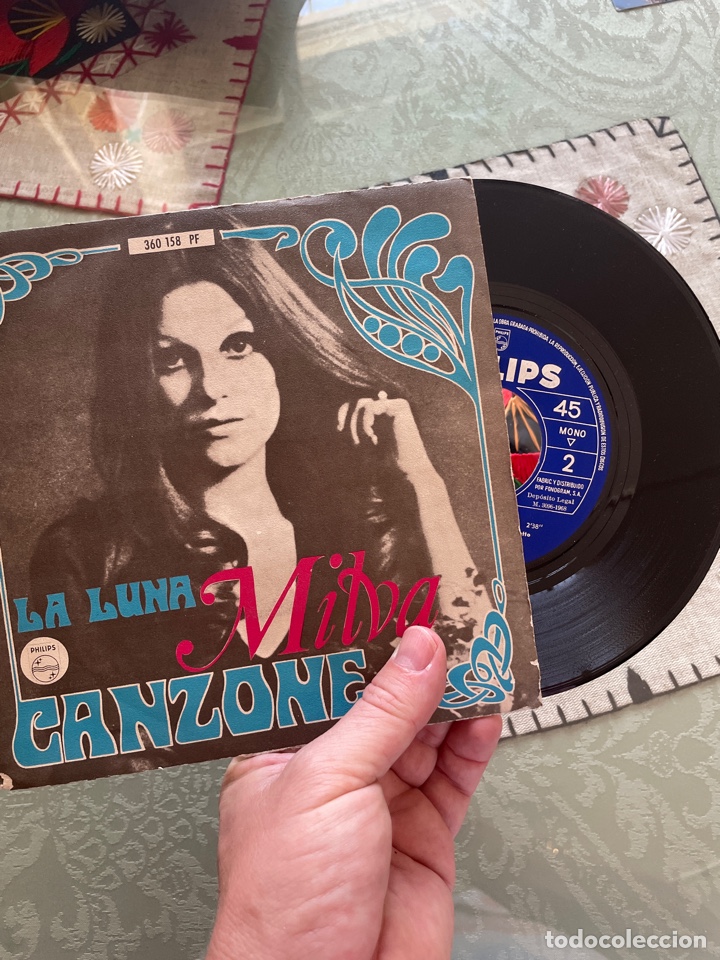 Discos de vinilo: MILVA: LA LUNA, CANZONE - EP DISCO VINILO: - Foto 1