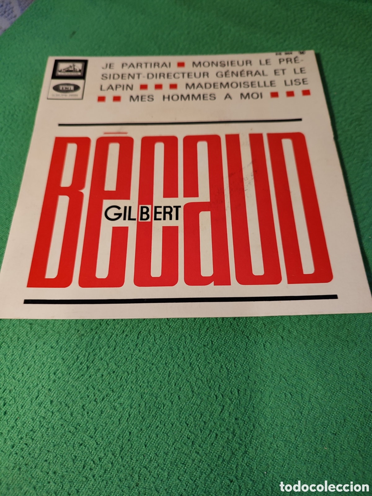 Discos de vinilo: Gilbert Becaud - Je partirai + 3 - Foto 1