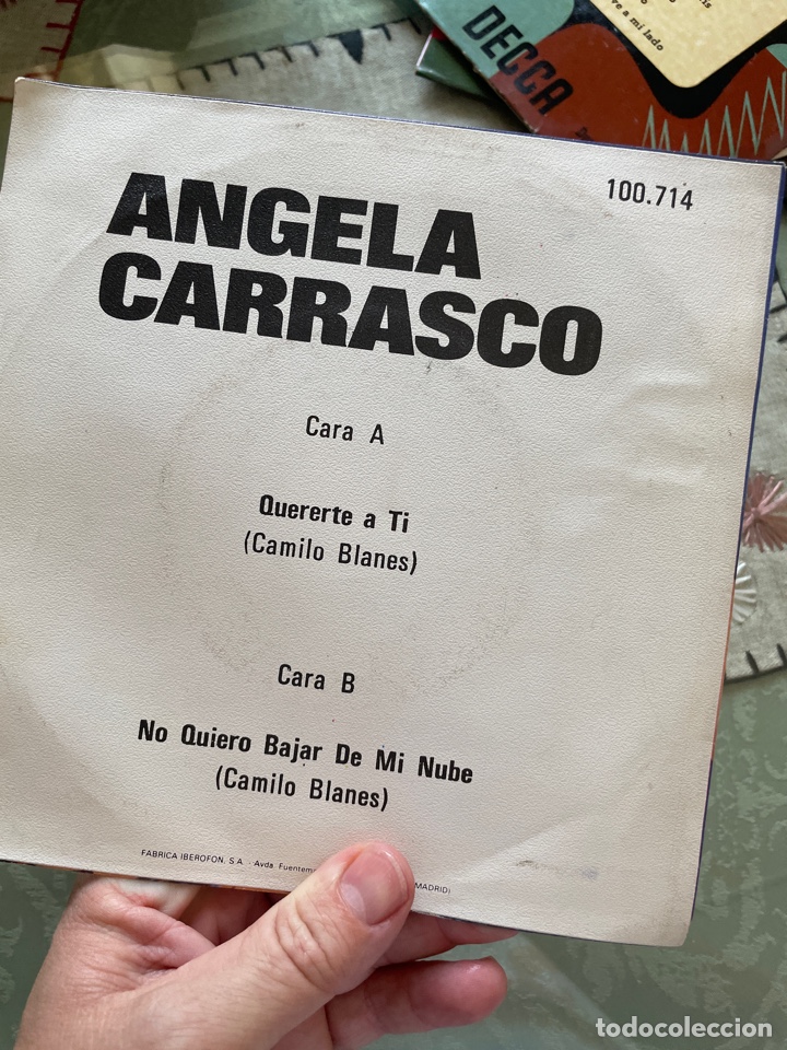 Discos de vinilo: ANGELA CARRASCO (QUERERTE A TI) EP DISCO VINILO - Foto 2