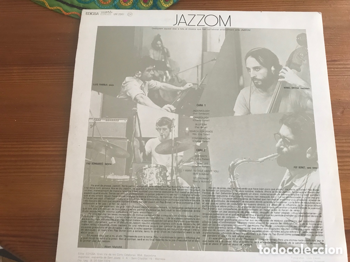 Discos de vinilo: Jazzmology. Jazzcom. Edigsa. Zeleste 1979. Dificil&iacute;simo - Foto 2
