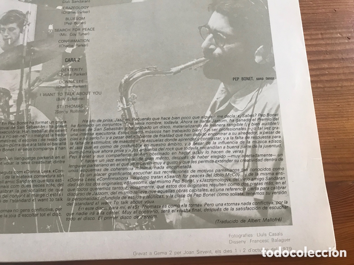 Discos de vinilo: Jazzmology. Jazzcom. Edigsa. Zeleste 1979. Dificil&iacute;simo - Foto 5