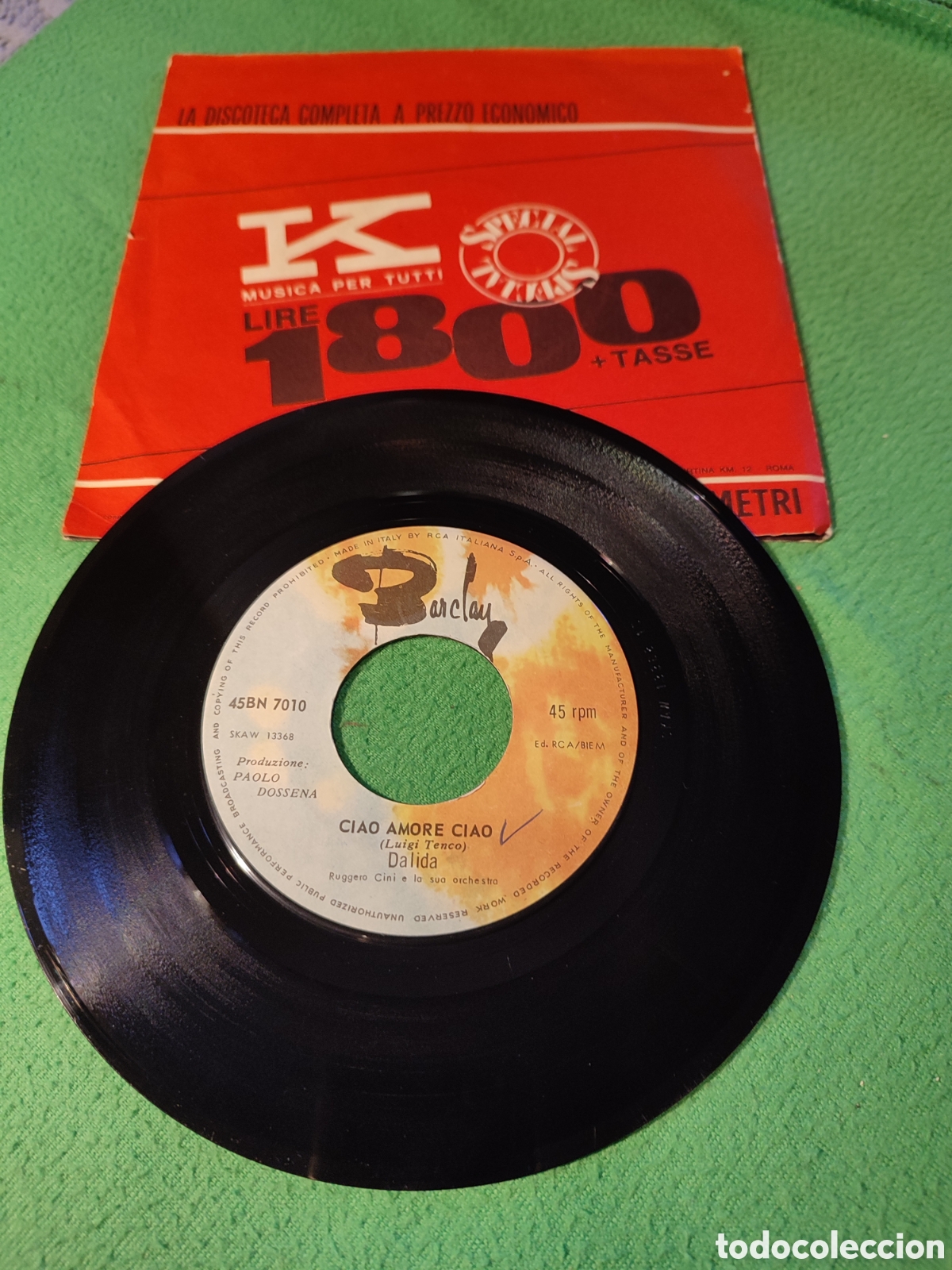 Discos de vinilo: Dalida - Ciao amore Ciao - Foto 2