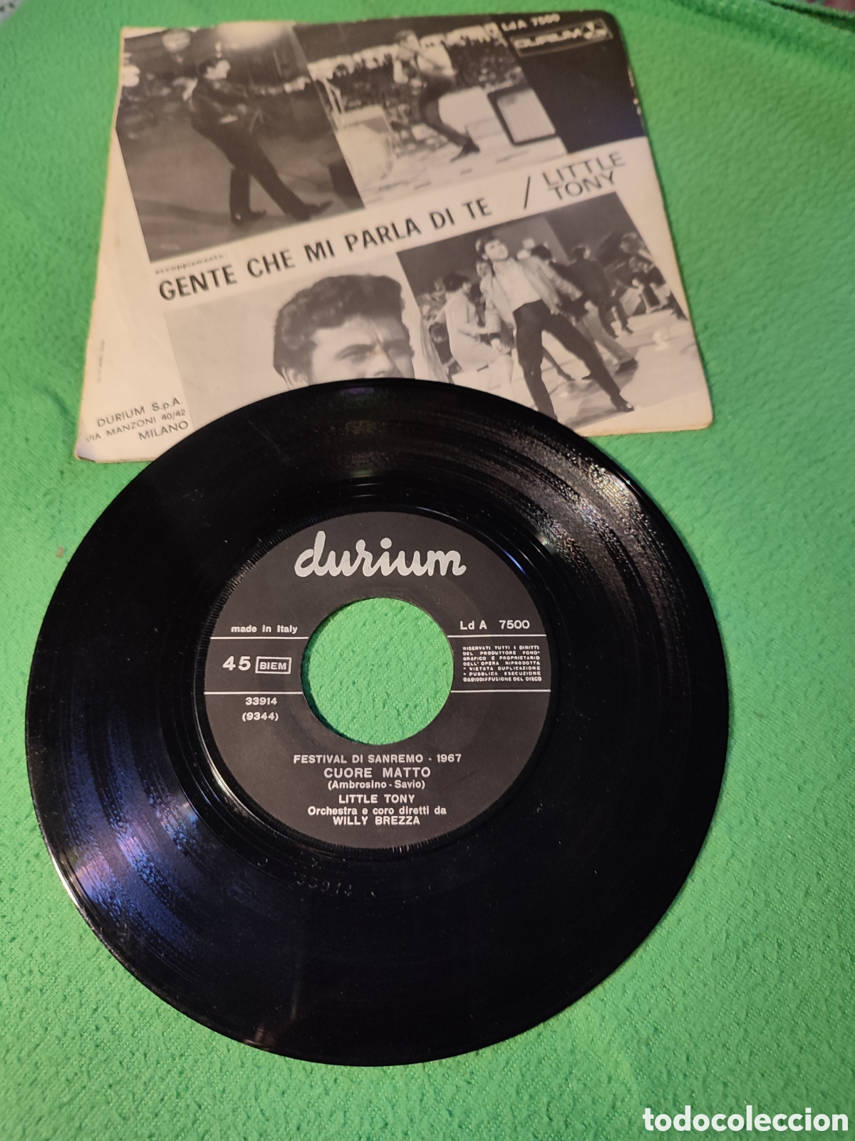 Discos de vinilo: Little Tony - Cuore matto - Foto 2