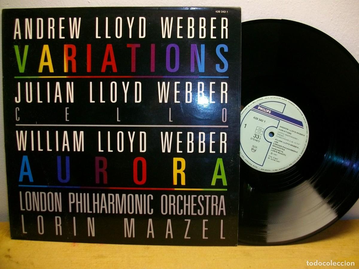 Discos de vinilo: Andrew Lloyd Webber, Julian Lloyd Webber, William Lloyd Webber, Lorin Maazel &ndash; Variations / Aurora - Foto 1