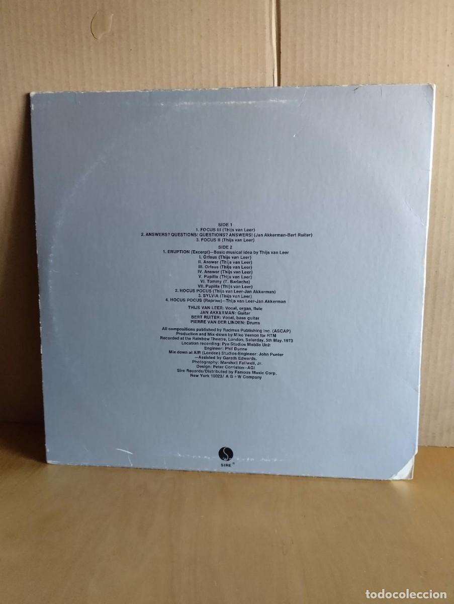 Discos de vinilo: FOCUS ---- LIVE AT THE RAINBOW - Foto 2