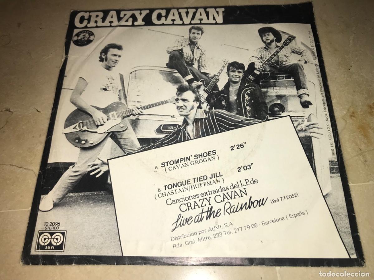 Discos de vinilo: CRAZY CAVAN-STOMPIN&acute; SHOES-ORIGINAL 1980 - Foto 2