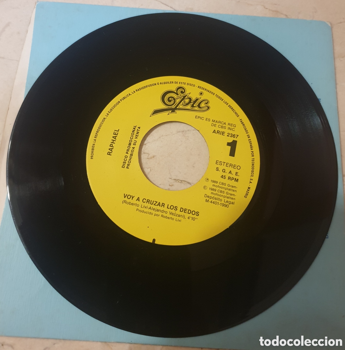 Discos de vinilo: Raphael - voy a cruzar los dedos. Promocional - Foto 1