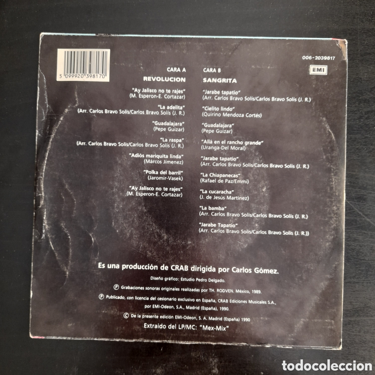 Discos de vinilo: Garibaldi &ndash; Revoluci&oacute;n. Vinilo, 7&rdquo;, Single 1990 - Foto 2