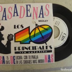 Discos de vinilo: PASADENAS MEDLEY Y GLORIA ESTEFAN AND MIAMI SOUND MACHINE -123 -SINGLE PROMO 1989