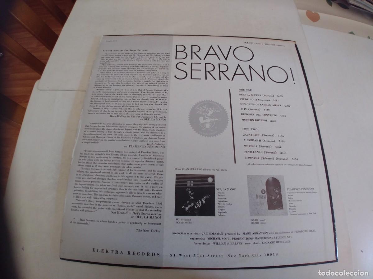 Discos de vinilo: JUAN SERRANO-LP BRAVO SERRANO-USA - Foto 2