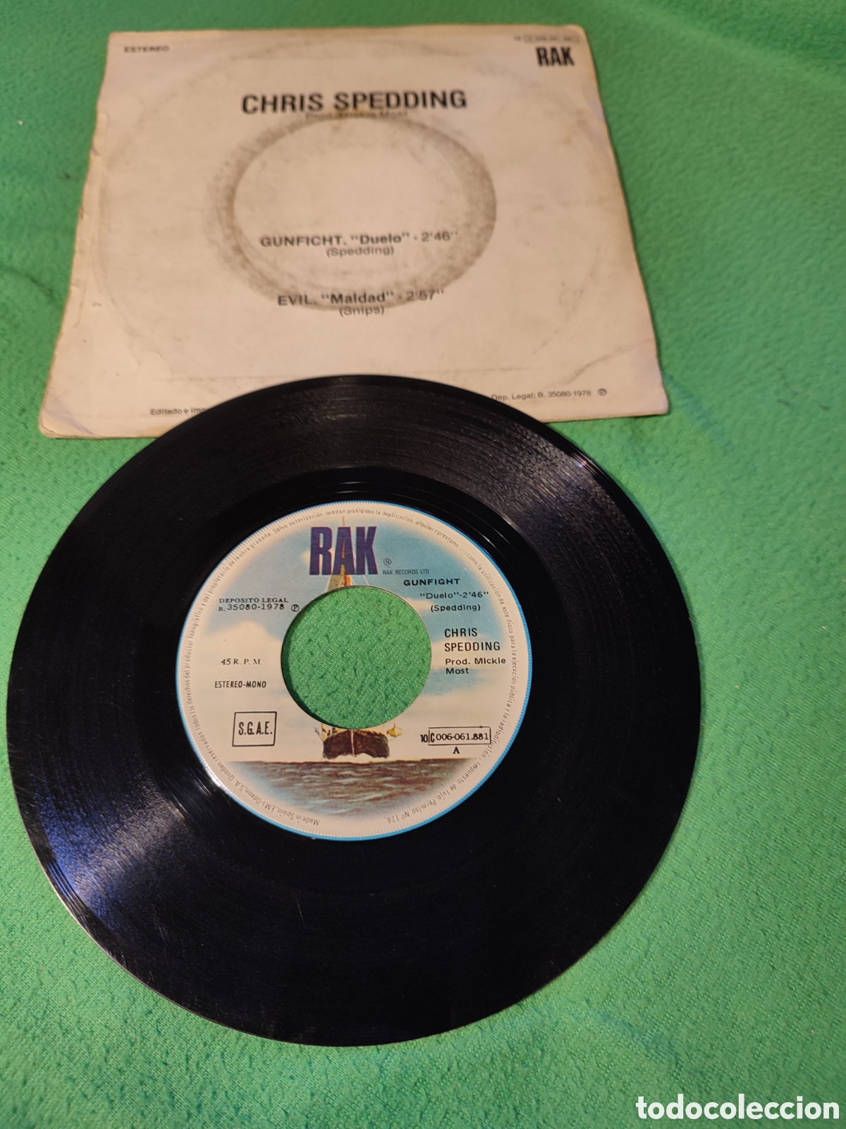 Discos de vinilo: Chris Spedding - Duelo - Foto 2
