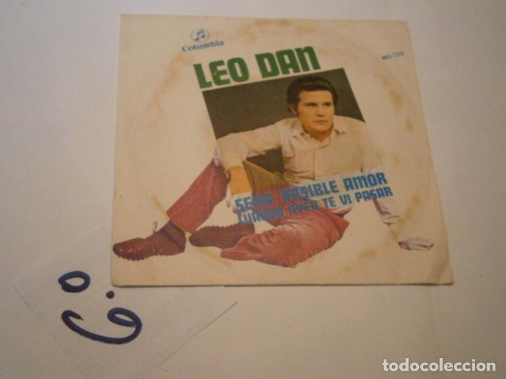 Discos de vinilo: ANTIGUO DISCO SINGLE VINILO - LEO DAN - Foto 1