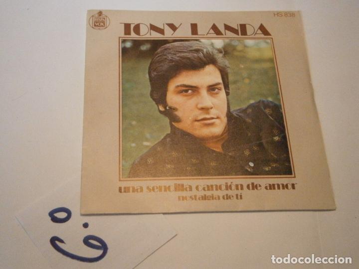 Discos de vinilo: ANTIGUO DISCO SINGLE VINILO - TONY LANDA - Foto 1