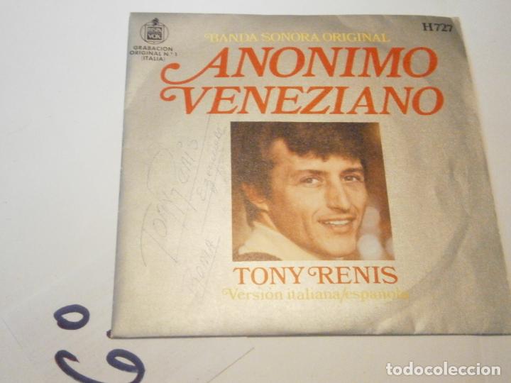 Discos de vinilo: ANTIGUO DISCO SINGLE VINILO - TONY RENIS - Foto 1