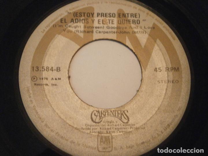 Discos de vinilo: ANTIGUO DISCO SINGLE VINILO - CARPENTERS - Foto 2