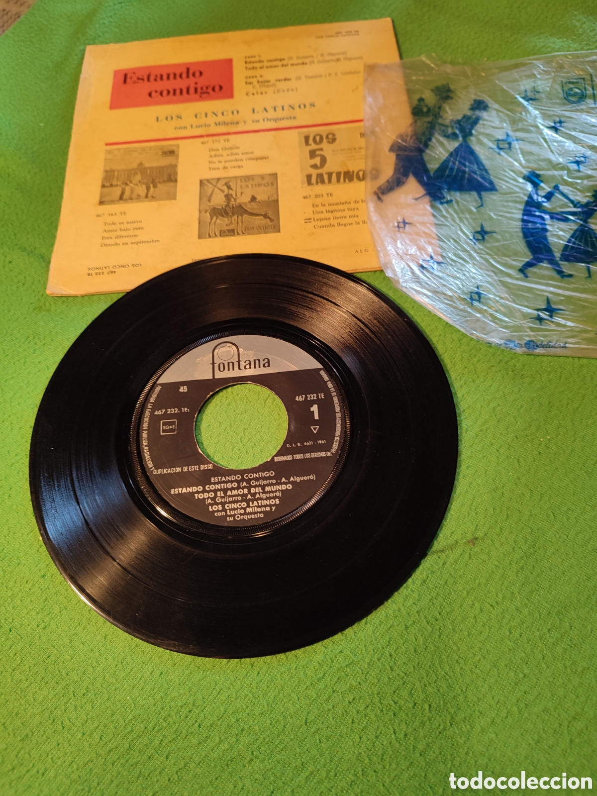 Discos de vinilo: Los Cinco Latinos - Estando contigo+ 3 - Foto 2