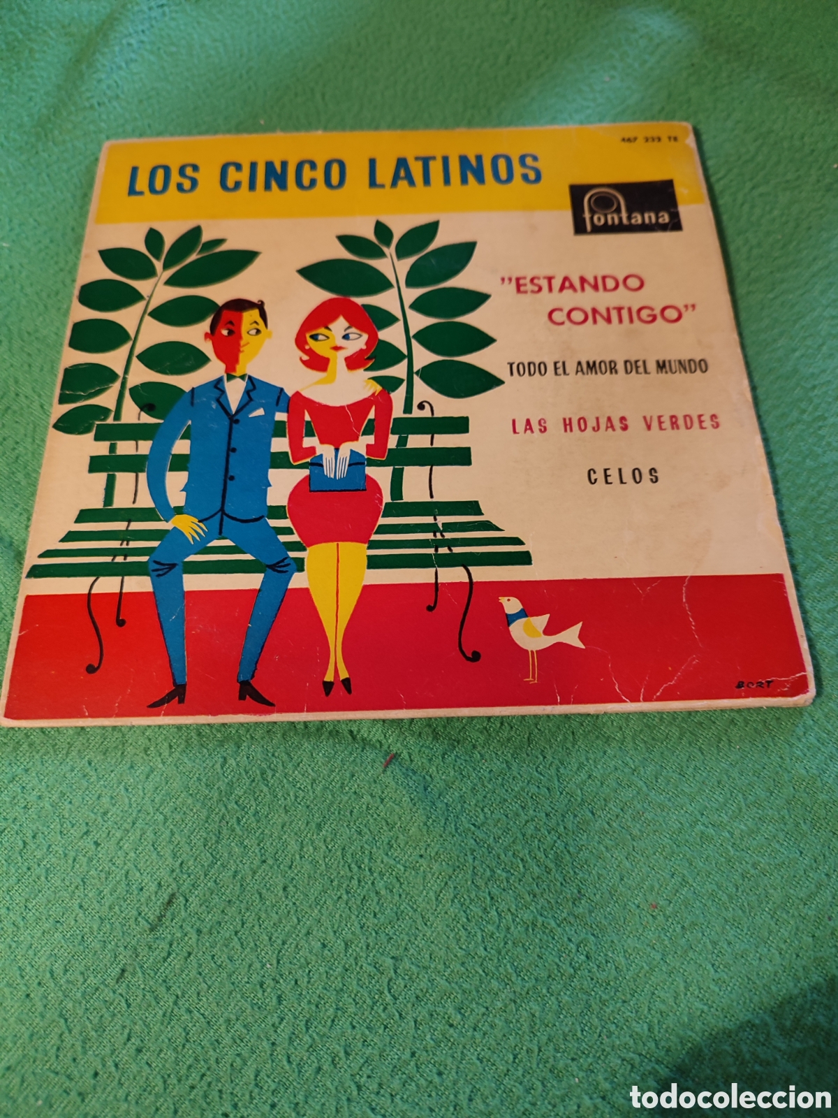 Discos de vinilo: Los Cinco Latinos - Estando contigo+ 3 - Foto 1