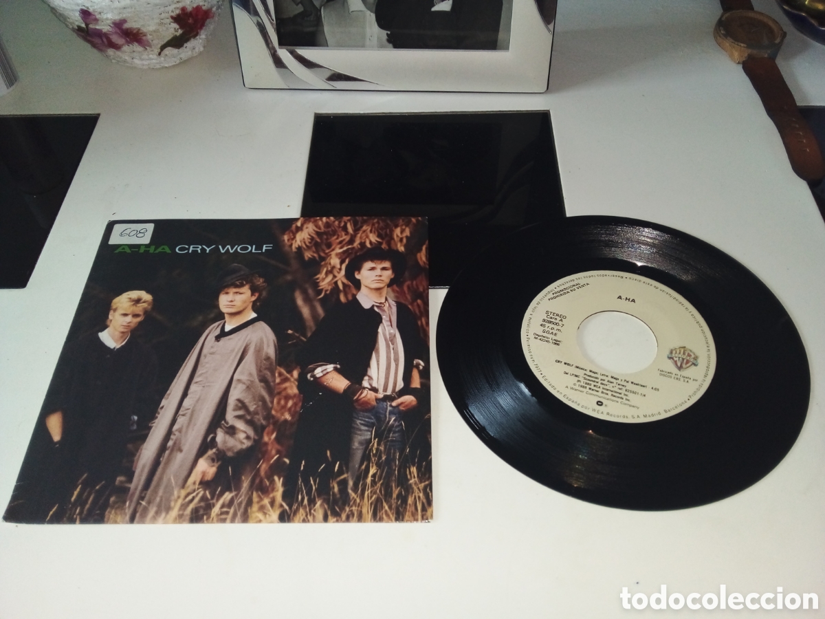 Discos de vinilo: A-HA - CRY WOLF - SINGLE - SPAIN - WARNER - PROMO - LP - - Foto 1